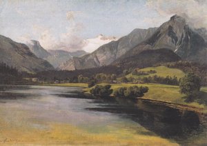 Der Altauseer See mit dem Dachstein da Friedrich Gauermann